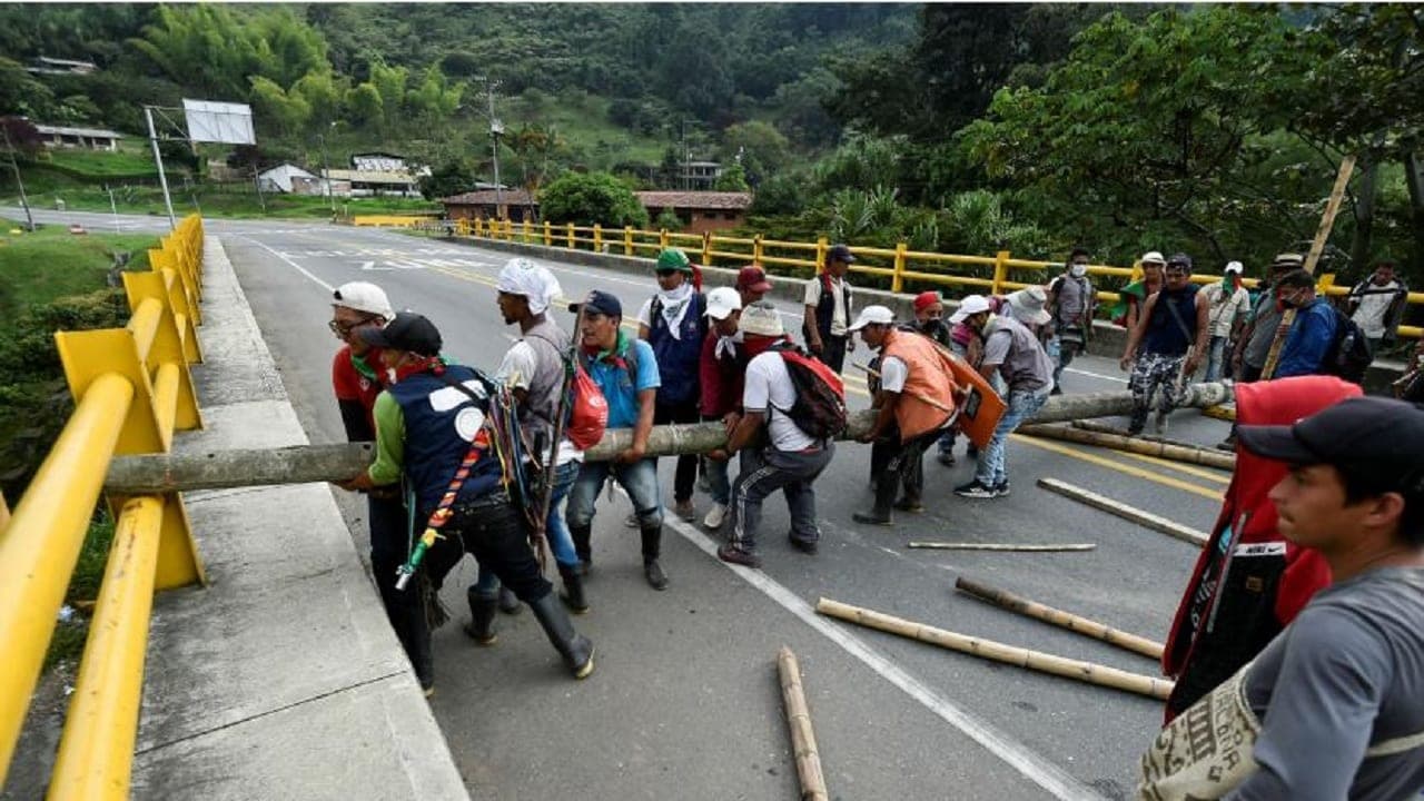 Indígenas vía Panamericana