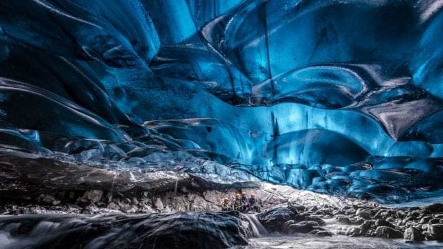 Cueva de cristal Vatnajökull. Foto. Pinterest.