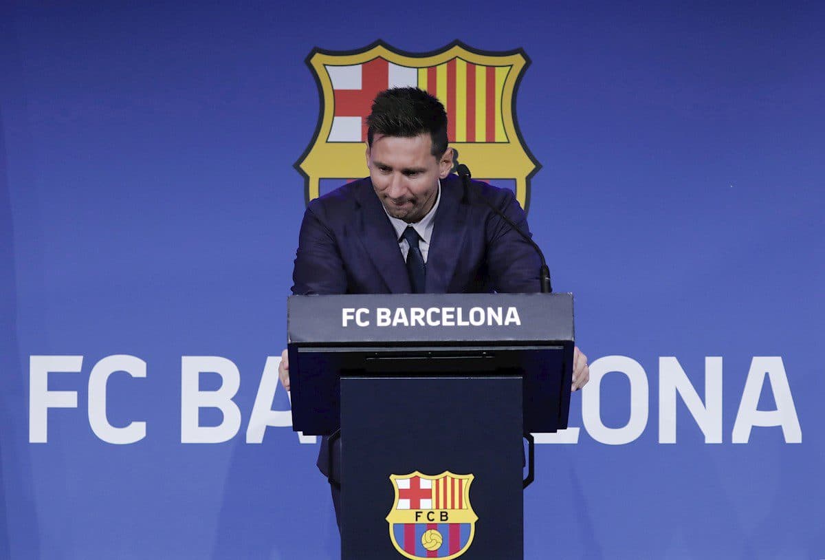 Messi se despide del Barcelona