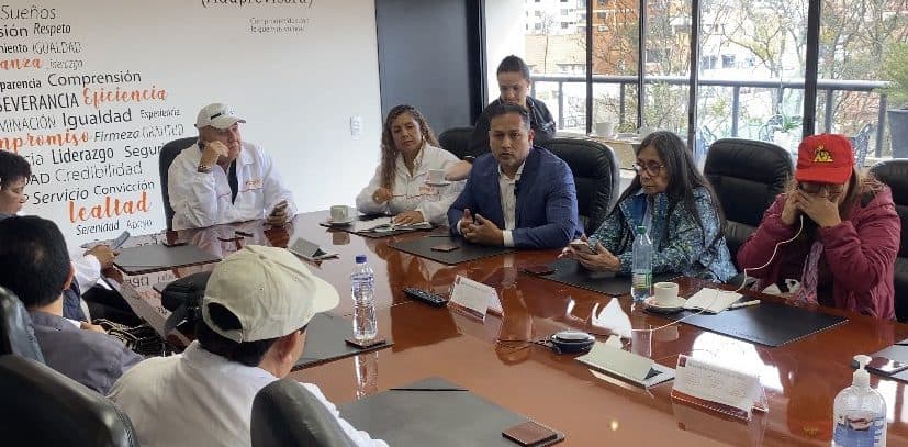Edwin González se reunió con directivos de Fecode. Foto: Twitter