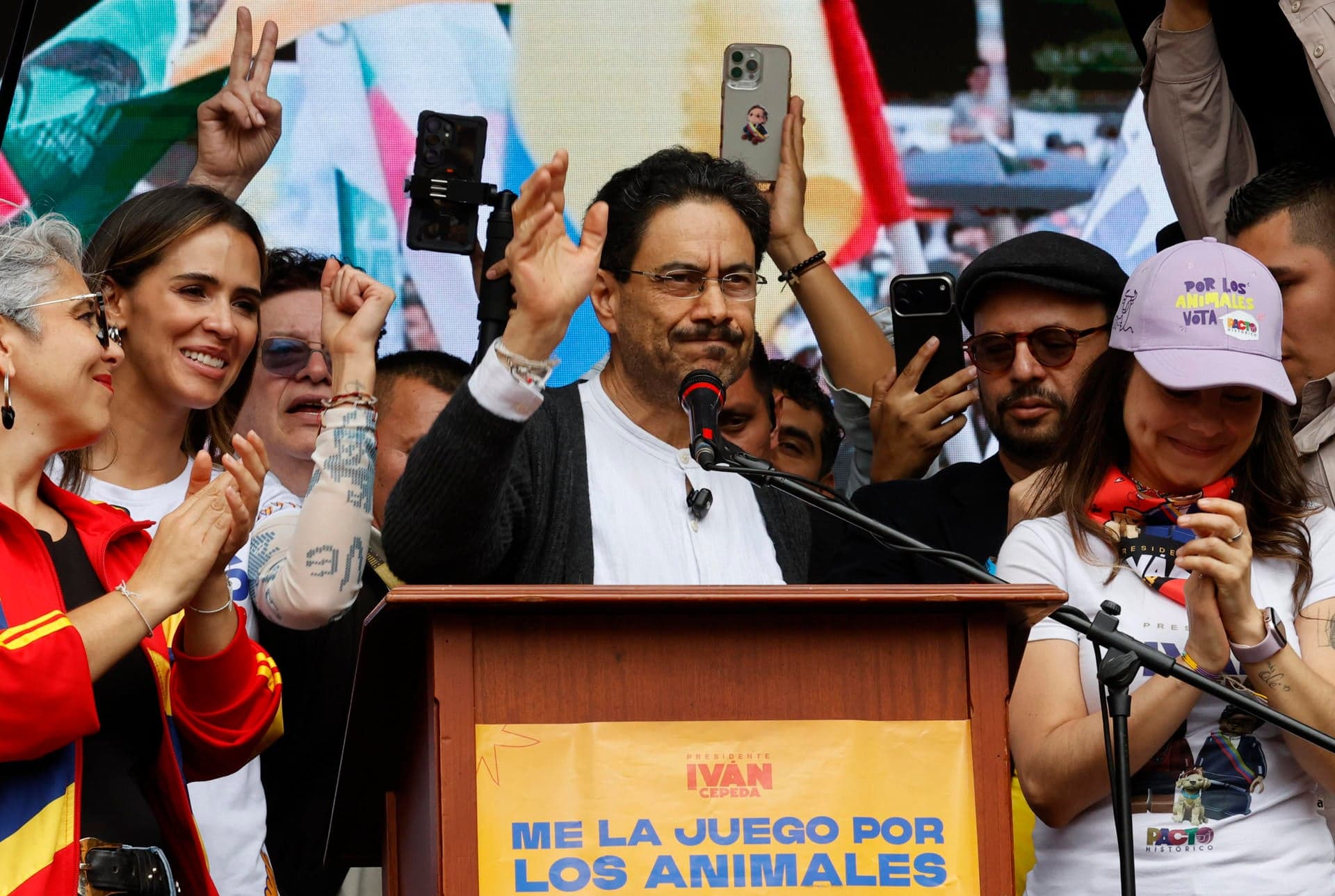 #EnFotos | Así fue el cierre de campaña de Iván Cepeda en Bogotá