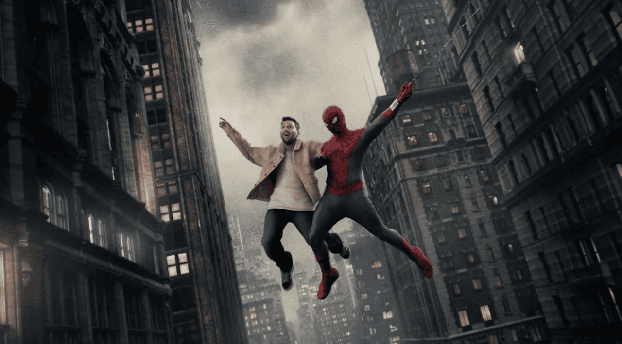 Messi conoce a Spider-Man en un video de la próxima película