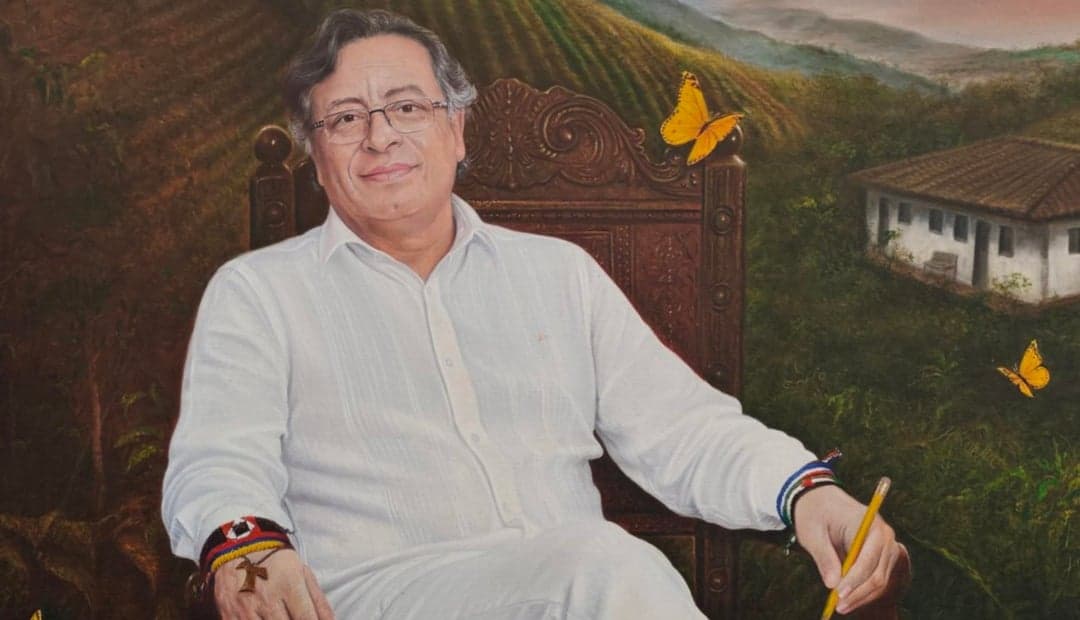 Petro presenta el retrato que estará en la galería de expresidentes de Colombia