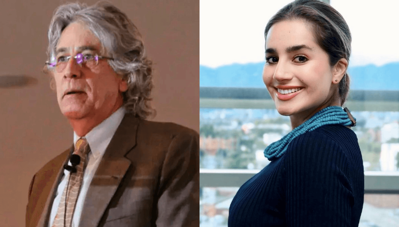 Juan Carlos Ramírez, presidente del Carf y Jenny Lindo, contralora delegada de Economía y Finanzas Públicas.