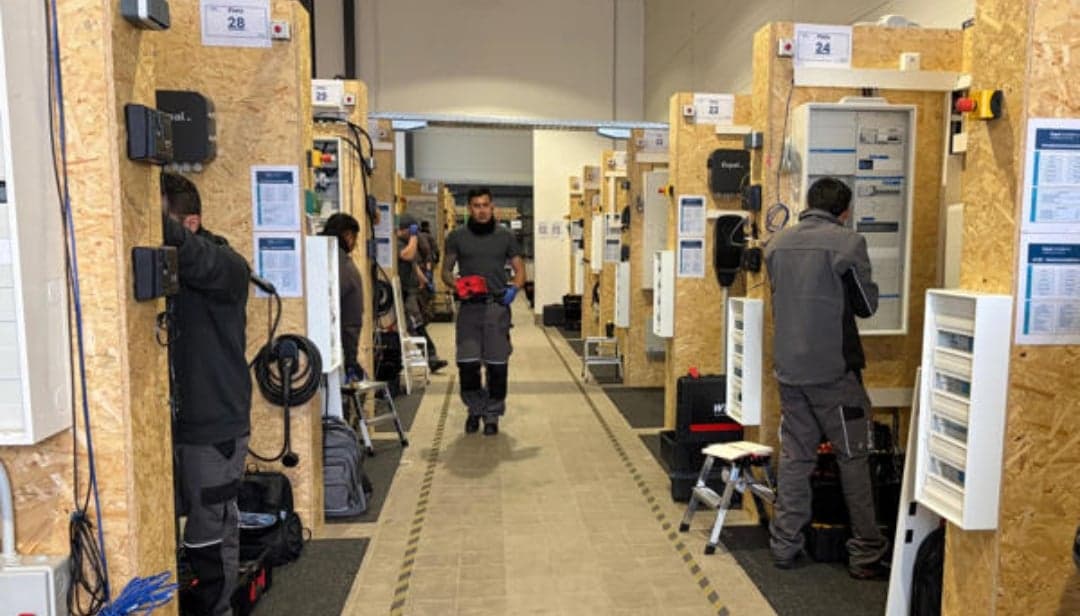 Cientos de electricistas colombianos llenan el vacío de personal en el sector verde alemán