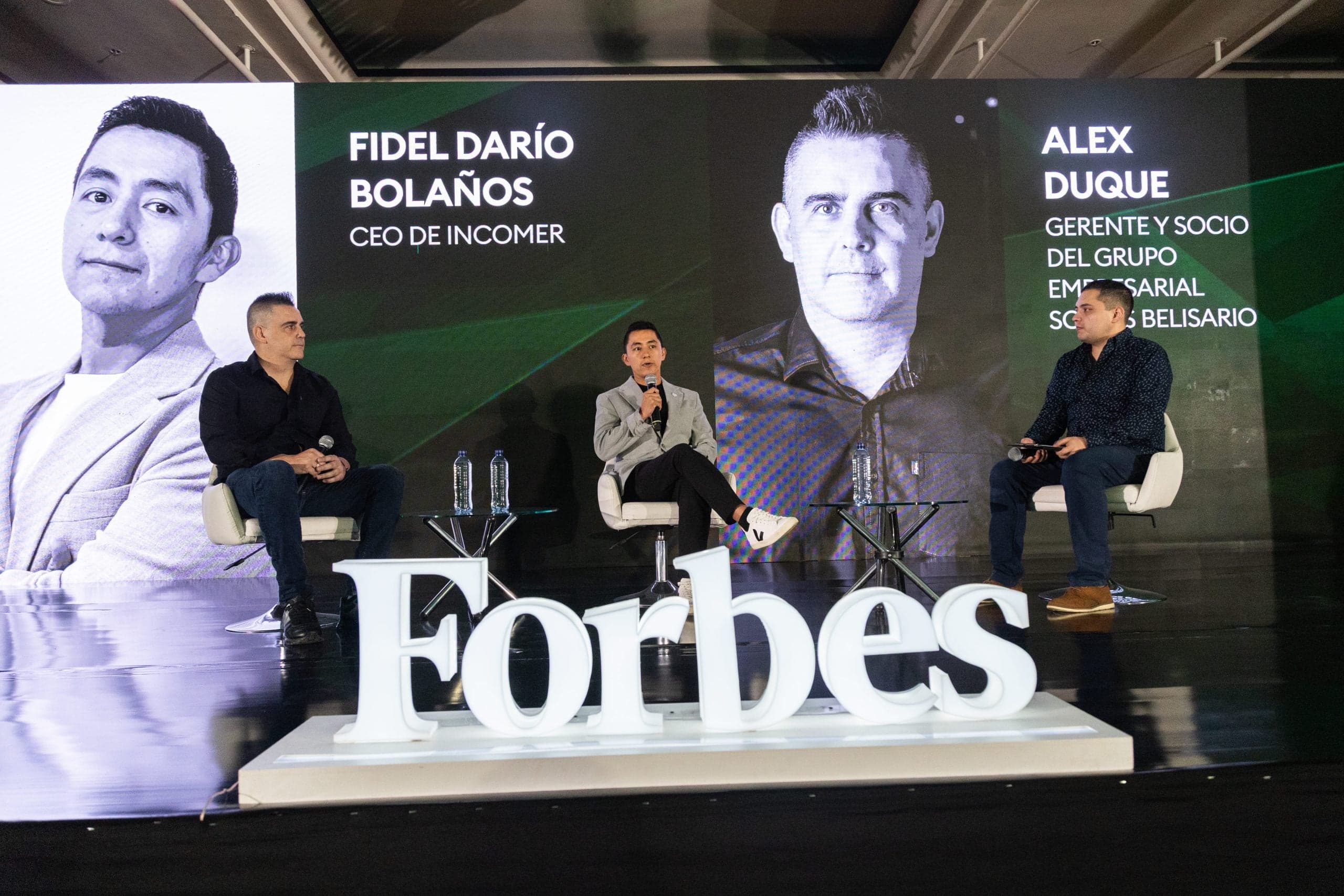 Fidel Darío Bolaños, CEO de Incomer, y Alex Duque, gerente y socio del Grupo Empresarial Somos Belisario